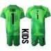 Frankrijk Hugo Lloris #1 Keeper Babykleding Uitshirt Kinderen WK 2022 Korte Mouwen (+ korte broeken)